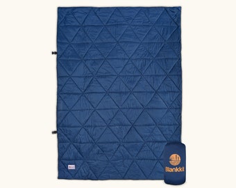 Blankkit | Outdoor Camping Blanket | 50" x 70" | Warm | Washable | Insulated Down | Lightweight Design
