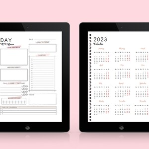 2023-2024 Digitaler Planer, GoodNotes Planner, iPad Planer, Tagesplaner, Notability Planner, Android Planner digitaler Tagesplaner minimal