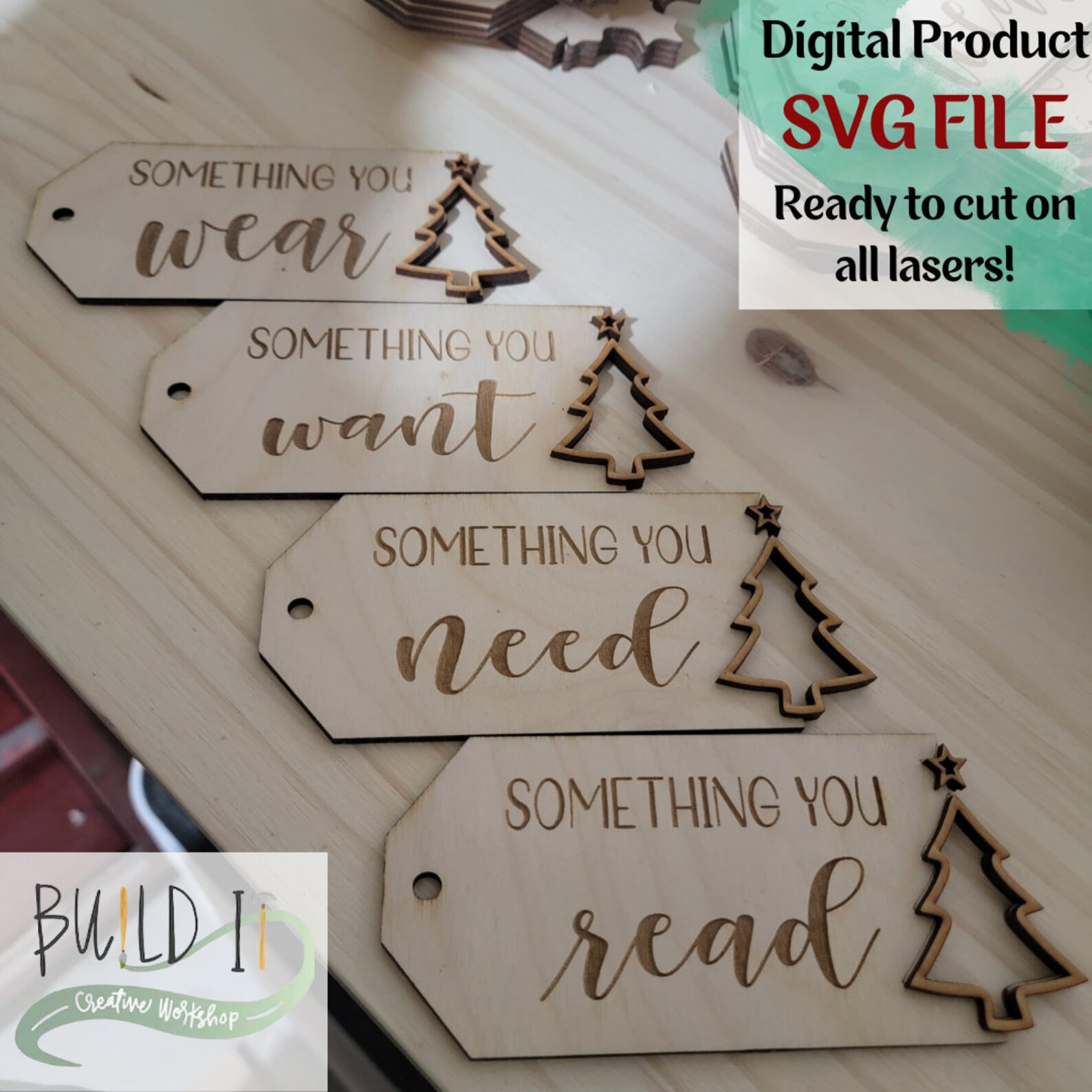 Reusable Gift Tag (SVG File) - Etsy