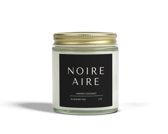 Noire Aire Mango Coconut Scented Candles (4oz, 9oz)