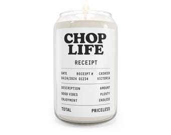 Chop Life Receipt Scented Candle (13.75 oz)