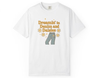 Dreaming in Denim and Daisies Oversized T-shirt