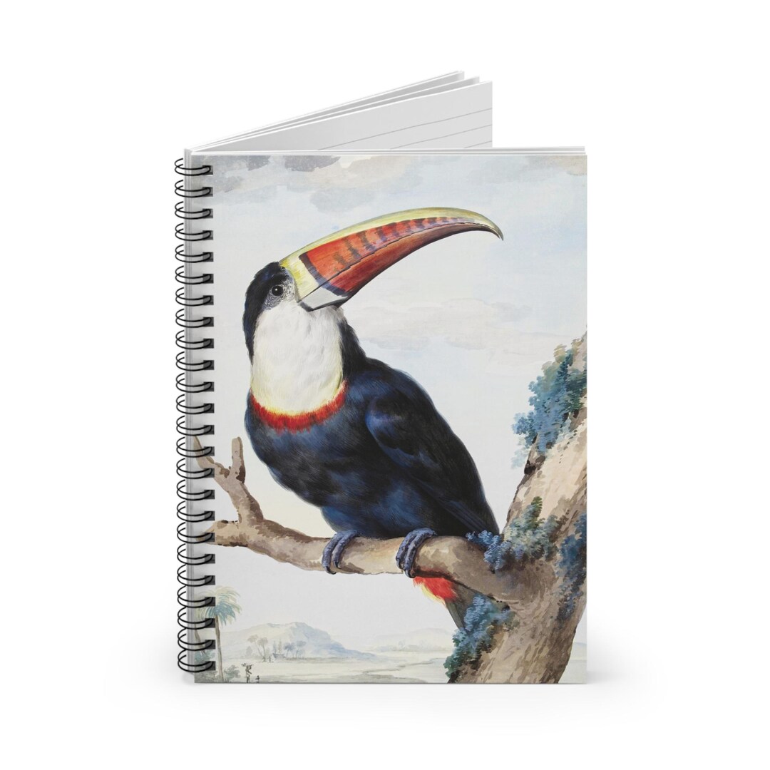 Red Billed Toucan - Tropical Bird Spiral Notebook - Vintage Bird ...