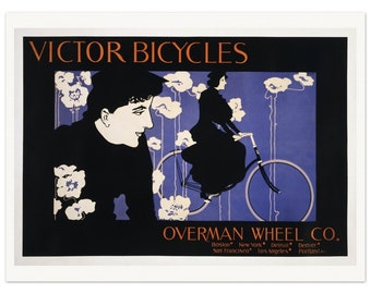 Victor Bicycles Overman Wheel Company Vintage Bike Advertising