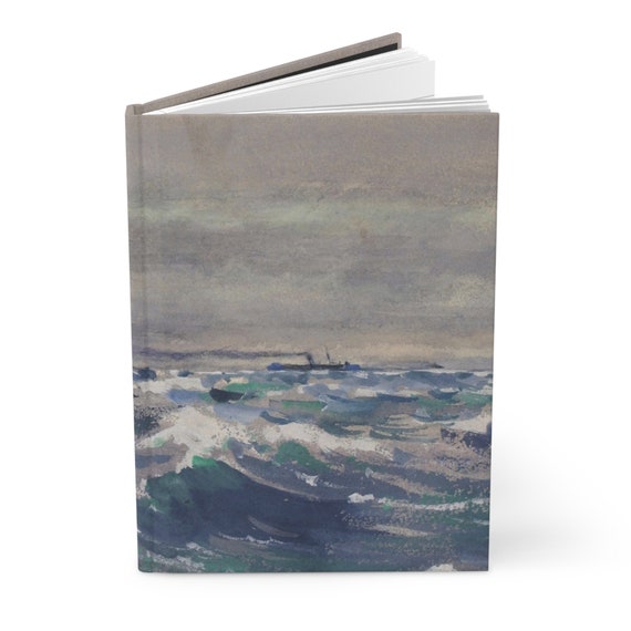 Off Nova Scotia on Steamer Bremen Vintage Ocean Art William Henry Holmes Hardcover Journal Matte Covers 150 Lined Pages Dream Notebook