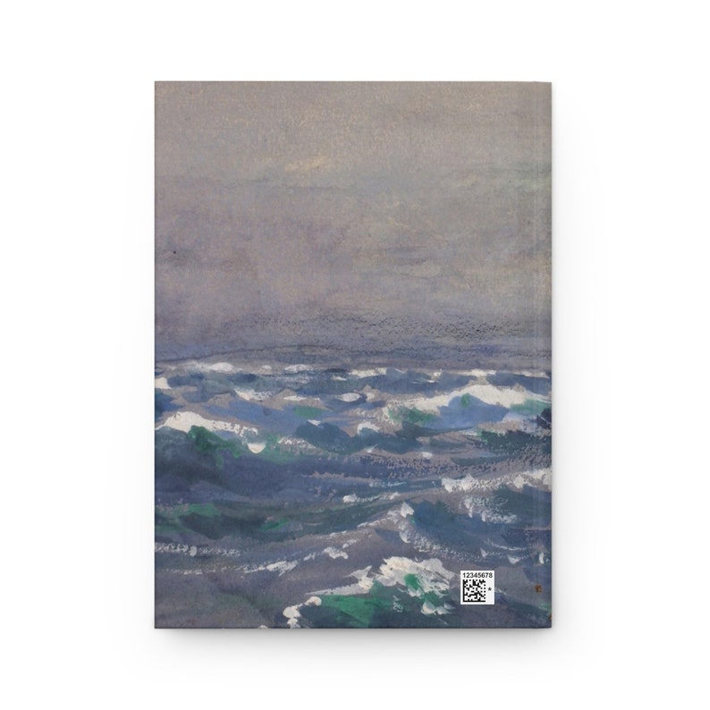 Off Nova Scotia on Steamer Bremen Vintage Ocean Art William Henry Holmes Cuaderno de tapa dura con cubiertas mate, cuaderno de ensueño de 150 páginas rayadas imagen 3