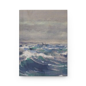 Off Nova Scotia on Steamer Bremen Vintage Ocean Art William Henry Holmes Cuaderno de tapa dura con cubiertas mate, cuaderno de ensueño de 150 páginas rayadas imagen 2