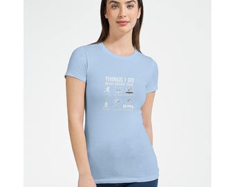 Football Lover T-Shirt: Women's Fitted Cotton Tee