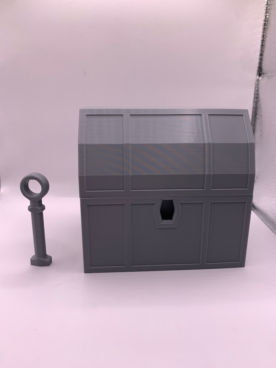 3D Printed Locking Treasure Chest With Key Small Storage Etsy