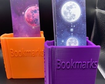 3D Printed Book Shaped Bookmark Holder | Bookmark Display | Book-style Bookmark Holder