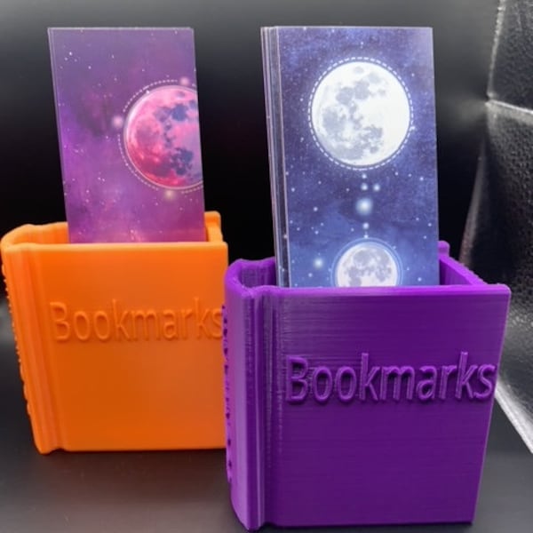 3D Printed Book Shaped Bookmark Holder | Bookmark Display | Book-style Bookmark Holder