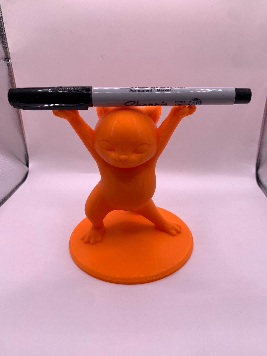 3D Printed Cat Pen Holder Sassy Cat Pencil Holder Pen Holder for Animal Lovers Etsy