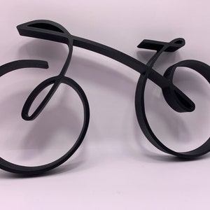 Minimalist Bicycle, desktop bike, Bike Figure, Desk Toy, Cycling Figure, BioPlastic, mountain bike , bookshelf statue, windowsill object