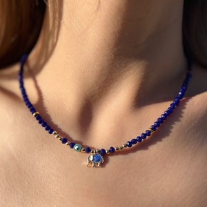 Evil Eye Necklace Beaded Choker Boho Jewelry for Everyday Protection Necklace Summer Jewelry Beaded Blue and Green Choker Necklace