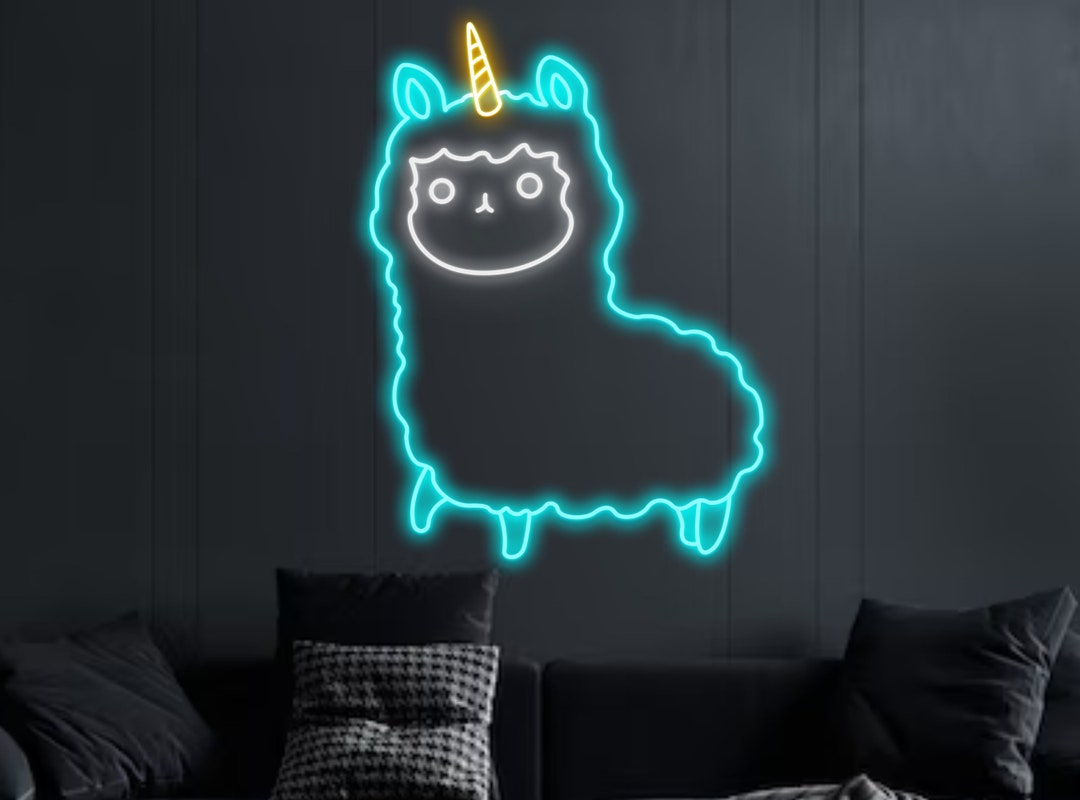 Sheep With Horn Neon Sign Lamb Neon Light Sheep Led Sign Etsy