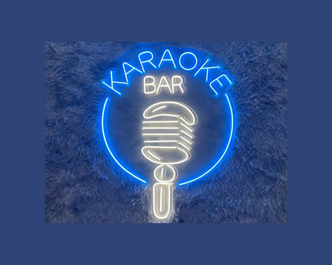 Karaoke Bar Logo Neon Sign on Air LED Light Karaoke Show Etsy Karaoke Bar Logo Neon Sign on Air LED Light Karaoke Show Etsy