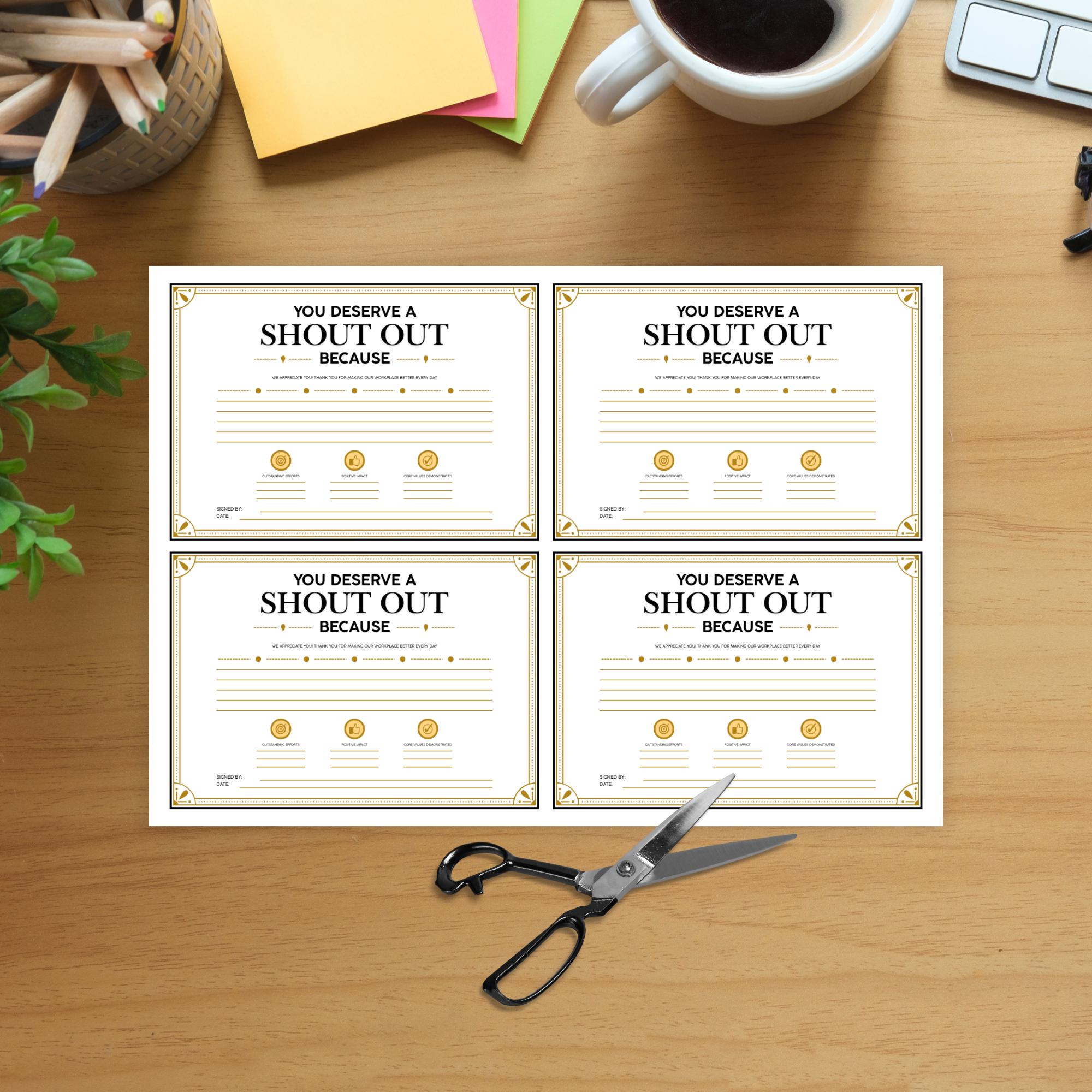 Employee Recognition Form - Colorful & Black and White | HR Tools ...