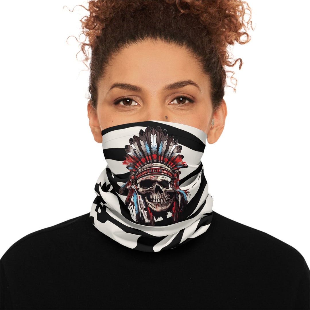 Skull Neck Gaiterhalloween Skull Neck Gaiter Cooling Neck Etsy