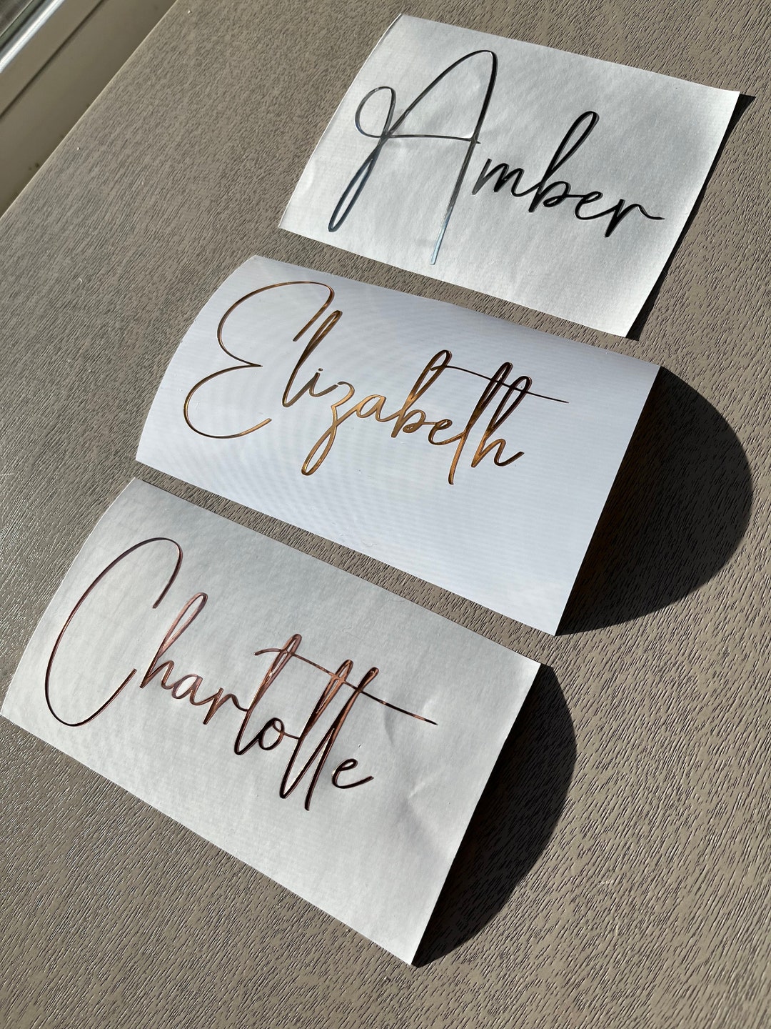 Custom Vinyl Name Decal, Vinyl Stickers, Holographic Name Decal, Name Decal, Custom Decal