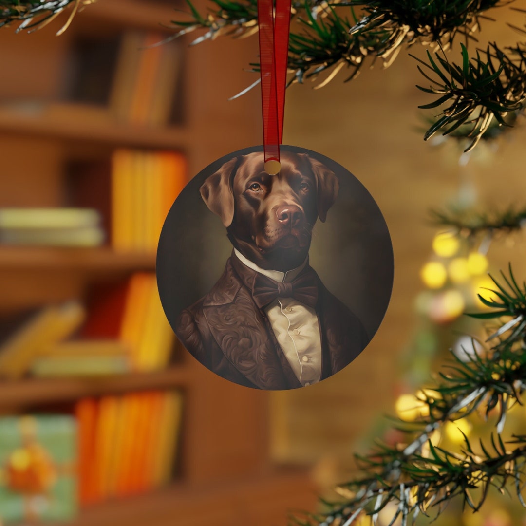 Chocolate Lab Ornament, Chocolate Lab Gifts, Chocolate Labrador