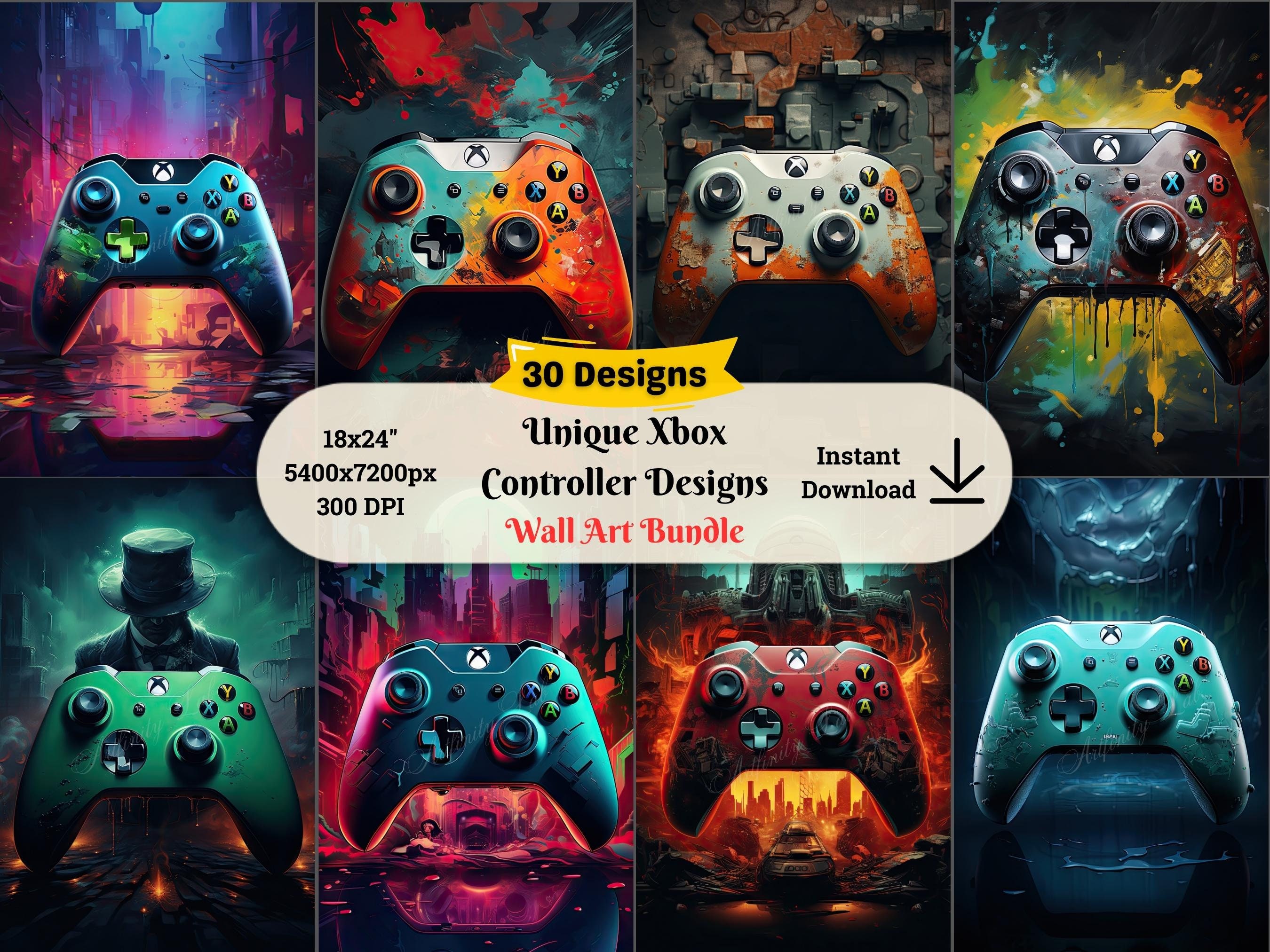 Gaming Wall Art Poster Xbox Wall Art Xbox Controller Wall Decor 18x24