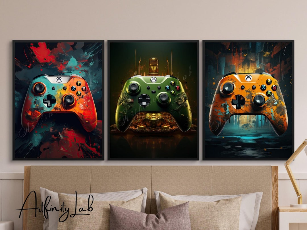 Gaming Wall Art Poster Xbox Wall Art Xbox Controller Wall Decor 18x24