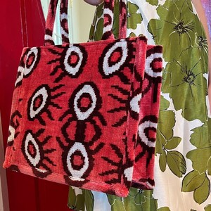 Velvet Ikat Tote Bag