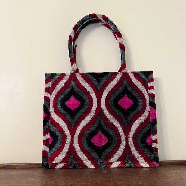 Velvet Ikat Tote Bag