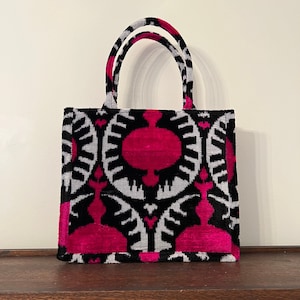 Velvet Ikat Tote Bag
