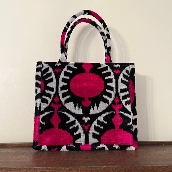 Velvet Ikat Tote Bag