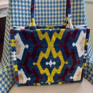 Velvet Ikat Tote Bag
