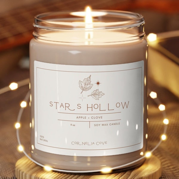 Stars Hollow Gilmore Girls Candle | Rory + Lorelai Gilmore Inspired Candle | Gifts for Her | TV Inspired Gifts | Stars Hollow Gift