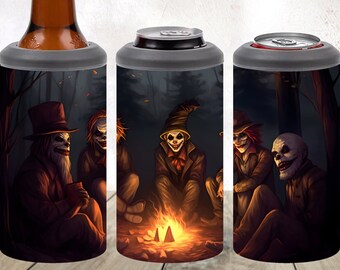4in1 Payaso PNG Paquete de 3 Diseño de sublimación, 4 en 1 Enfriador de latas Tumbler Wrap, Descarga digital instantánea PNG