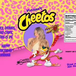 Custom Cheetos chip bag for birthday, weddings, bachelorette parties!