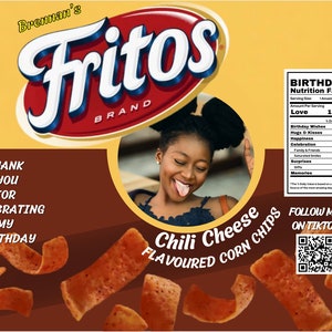 Custom Fritos Chili Cheese Snack Bag