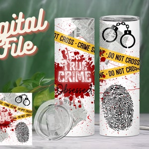 True Crime Tumbler Wrap, Documentary Tumbler wrap, Tumbler Wrap, 20oz Tumbler Wrap, PNG
