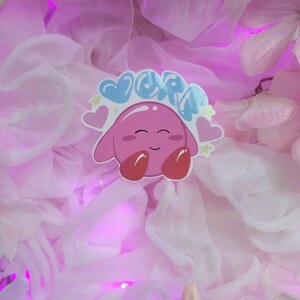 Round Pink Friend Waterproof Vinyl Sticker