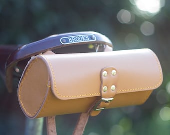 Bike Classic Saddle Bag compatible with all bikes scooters motorcycles Tan UK STOCK