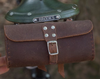 Bike Classic Saddle Bag compatible with all bikes scooters motorcycles Dark Antique Brown UK STOCK