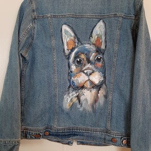 ESH7 Christmas French Bulldog Style Decorative Patch Painting Thermal Heat  Transfer A-Level Washable Stickers for Clothes T-Shirt Jacket Jeans Pants