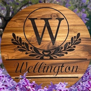 15 &quot;&quot;Holz außen / innen Holzschild; personalisiertes Hochzeitsgeschenk; Familienname Zeichen; Nachname Zeichen; Valentinstagsgeschenk; Geburtstagsgeschenk;