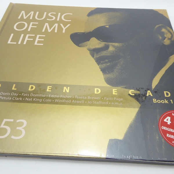 Music of my Life 4 CDs Golden Decade Book 11/25 mit Doris Day, Fats Domino, Eddie Fisher, Teresa Brewer, Patti Page, Nat King Cole u. andere