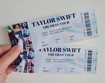 Taylor Eras Tour 2023 2024 Hologram Ticket, Taylor Concert Tickets, Eras tour tickets, Ears tour