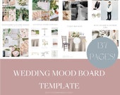 Wedding Mood Board Template | Visual Planner (Canva, Digital Download)