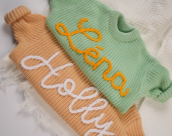 Elevate Your Kid's Wardrobe: Custom Hand Embroidered Sweaters for Babies, Toddlers, and Children
