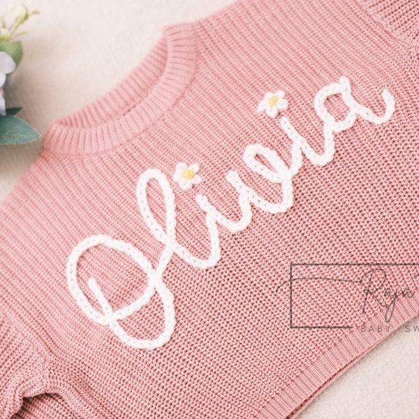 Baby Custom Sweater | Embroidered Toddler  Sweater | Personalized Baby Gift|Baby Shower Gift