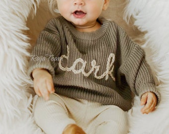 Personalized Name Sweater—Adorable custom gift for toddler with cute designs