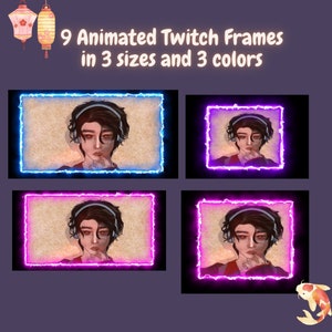 Animated Webcam Overlay Twitch Camera Frame Overlay HD Webm Format HD Quality Game Animated Borders Transparent Background Perfect Loop
