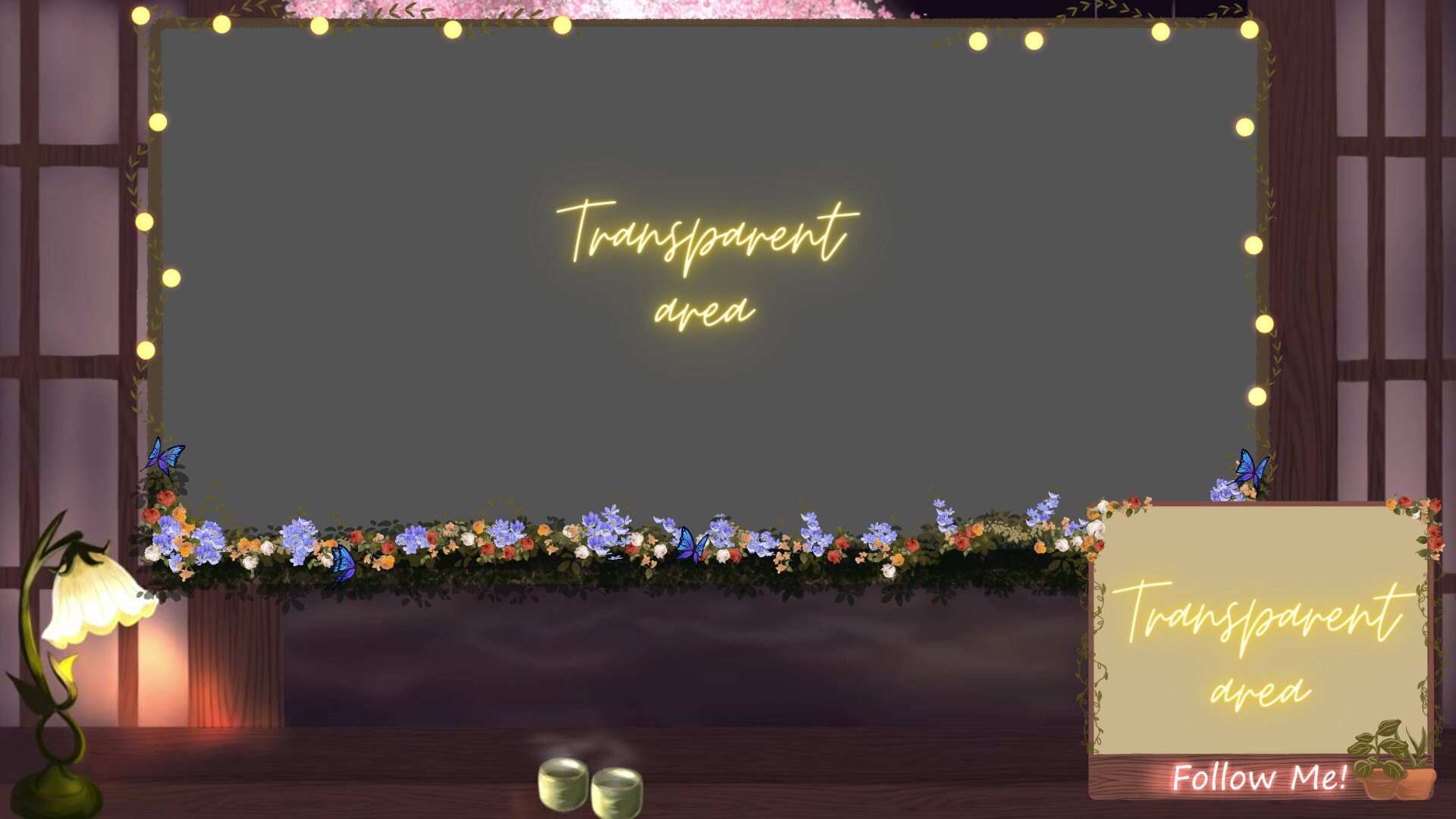 Overlay Rov Video Twitch Webcam Overlay Cottagecore Vtuber Asset Webcam Overlay Cottage ...