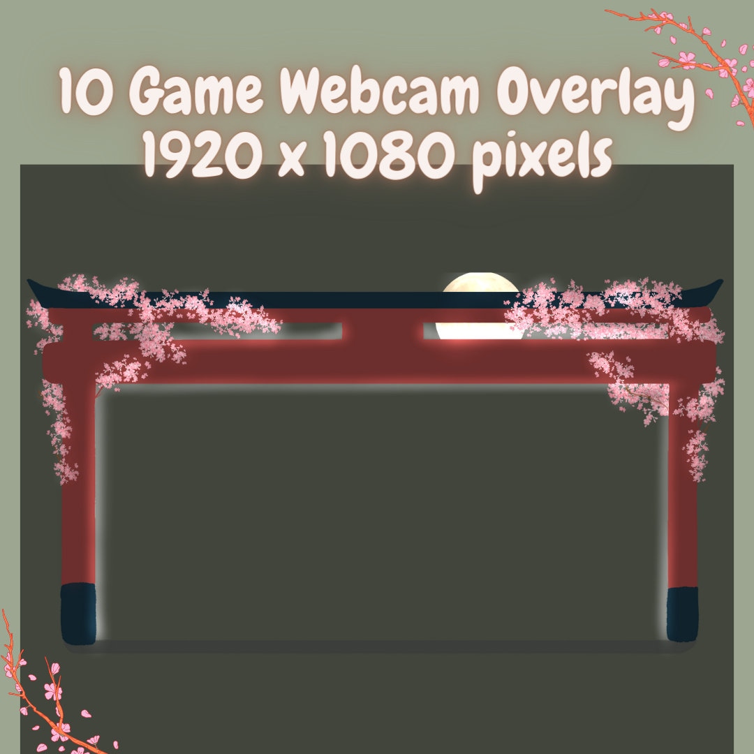 kamekoオーダーページ Rounded Corner Webcam Border Japan Theme Overlay Comfy Stream